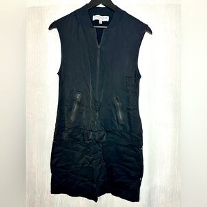 Athleta sleeveless zip up dress - collaboration derek lan - 4 pockets XS womens